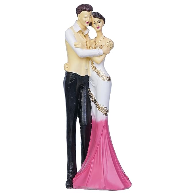 Ecraftindia Lovely Hugging Couple Statue Human Figurine Decorative Showpiece