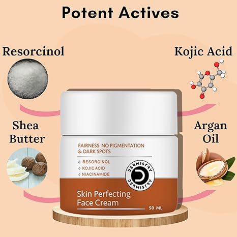 Dermistry Kojic Acid Niacinamide Pigmentation Dark Spots D De Tan Face Cream - 50 ml
