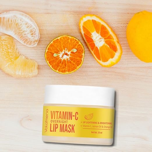 Volamena Lip Mask with Vitamin C and Lemon Lip For Women & Men - 15 ml