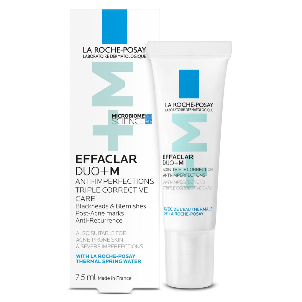 La Roche-Posay Effaclar Duo+M Gel Moisturiser | Anti-Breakout, Corrective Formula for Oily, Acne-Prone Skin, Reduces Blemishes, Blackheads & Controls Oil,7.5 ml
