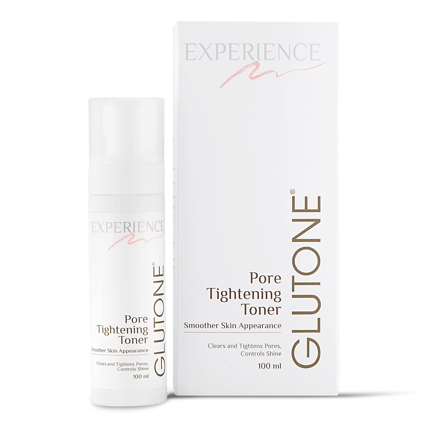 Glutone Pore Tightening Toner with AHA& Witch Hazel Extract |Smoother skin Appearance, clears & tightens clogged pores |Gentle Exfoliation for Sebum & shine Control |100ml