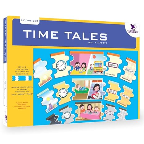 ToyKraftt Time A Telling Tale Learning Toys for Kids Educational Games Multicolor