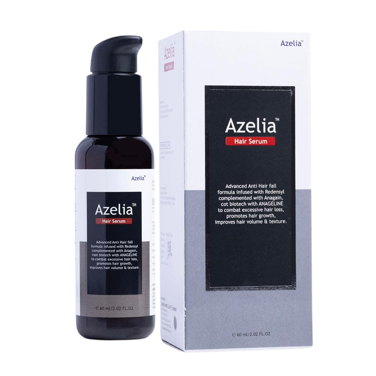 Azelia Hair Serum with Redensyl and Anagain, Anti Hair Fall Formula - 60 ml