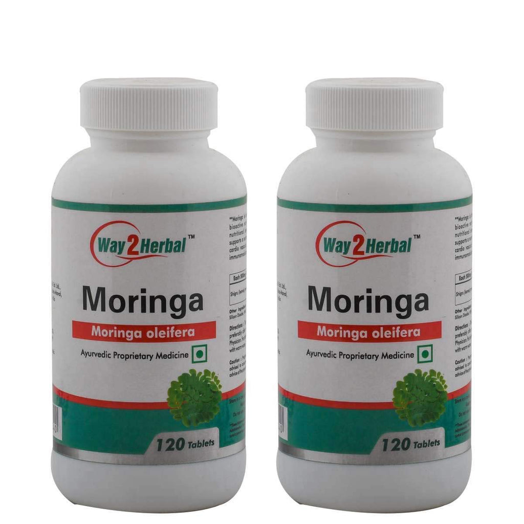 Way2Herbal Moringa Leaf - 120 caps