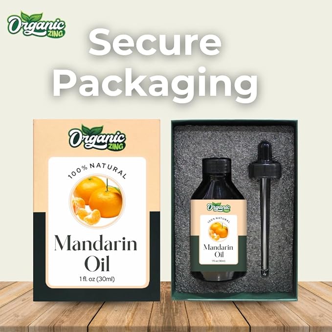 Organic Zing Mandarin (Citrus Reticulata) Oil | Essential Oil for Skincare, Haircare, Aroma & Diffusers - 30 Ml