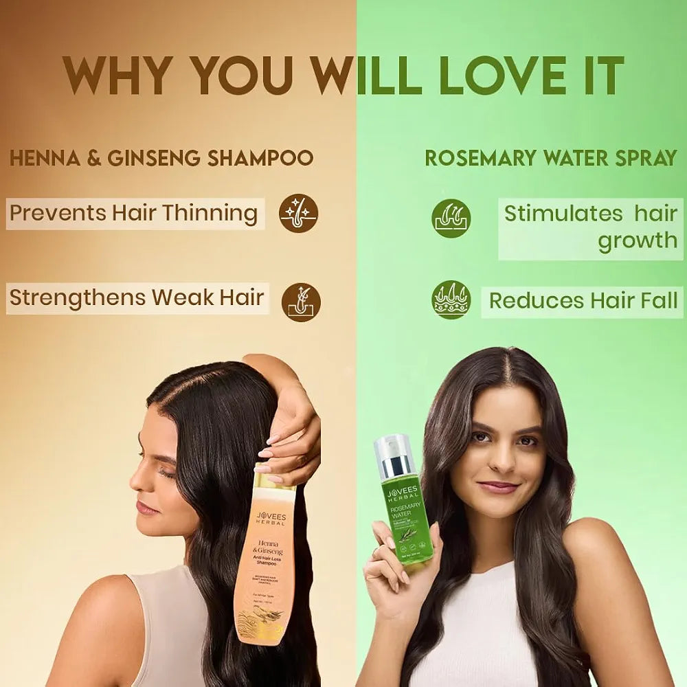 Jovees Herbal Rosemary Water & Anti Hair Loss Shampoo