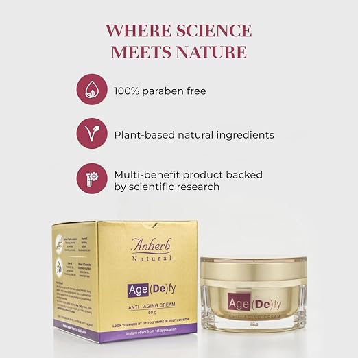 Anherb Age Defy Anti-Aging Retinol & Ceramide Night Cream - 50 gms