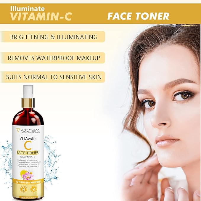 Volamena Vitamin C Face Toner for Glowing & Brightening Skin - 200 ml