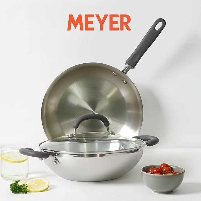 Meyer Trivantage Nickel Free Stainless Steel 2 Piece Cookware Set