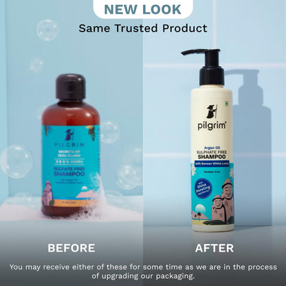 PILGRIM  Shampoo with Argan Oil Pack of 2 (200ml X 200ml)