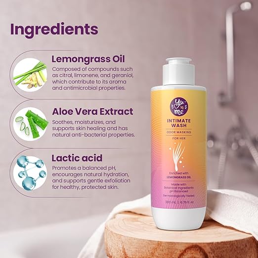 Yu n Me Anti-Odor Intimate Hygiene Wash for Women - 200 ml
