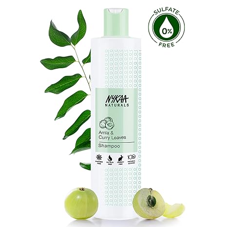 Nykaa Naturals Amla & Curry Leaves Anti-Hair Fall Shampoo - 400 ml