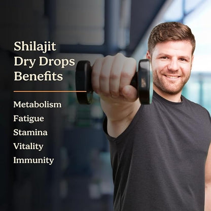 Life & Pursuits Pure Real India Himalayan Shilajit Dry Drops - 90 Tablets