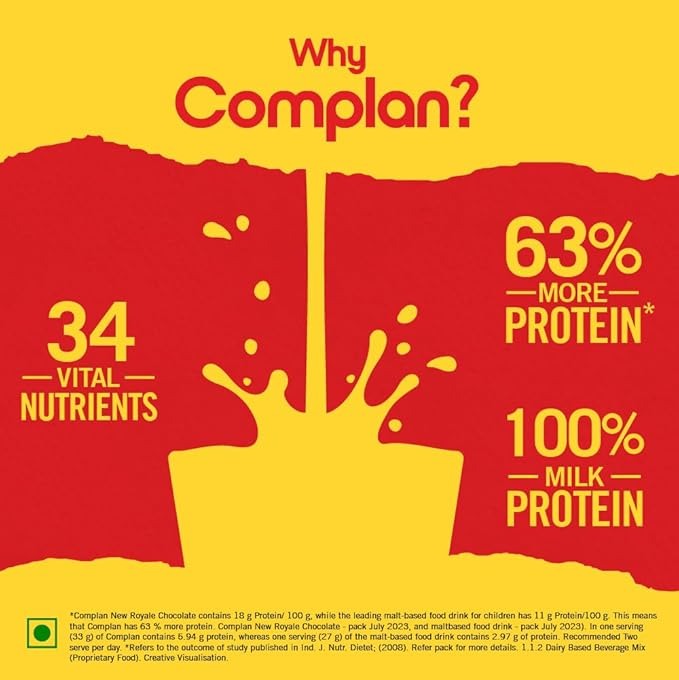 Complan Nutrition Drink Powder for Children Royale Chocolate Flavour Carton