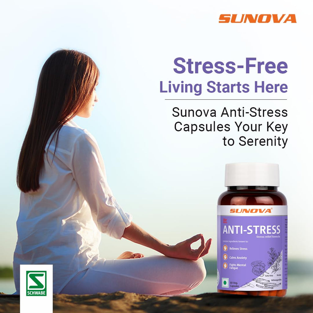 Sunova Anti-Stress (Stress Relief Formula), 60 Capsules