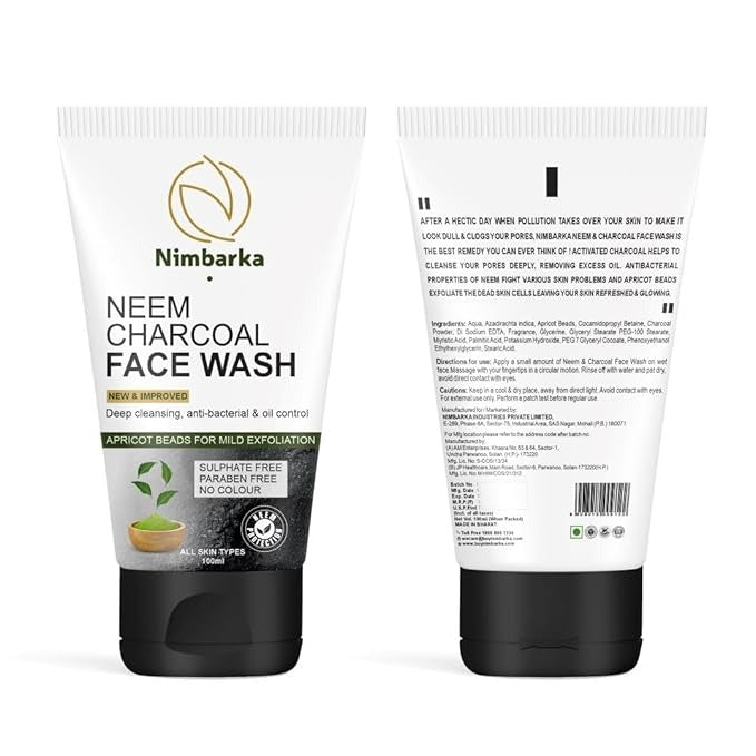 Nimbarka Neem Charcoal Face Wash - 100 ml