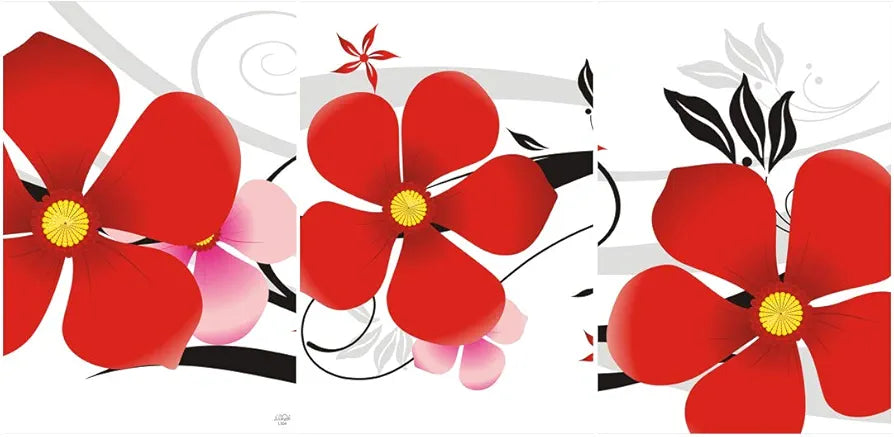 Rangoli MDF 3 Pcs Wall Poster 12x18 Inch Decorative Wall Art P-4 Design-12