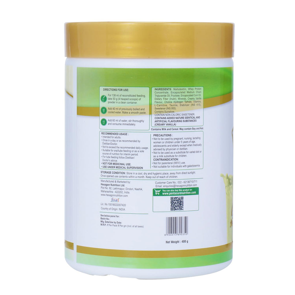 Pentasure Hepatic Liver Care Vanilla Flavour - 400 gms