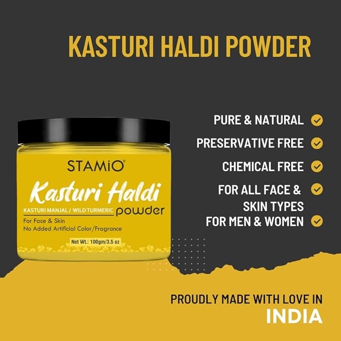 Stamio Kasturi Haldi Powder - 100 gms