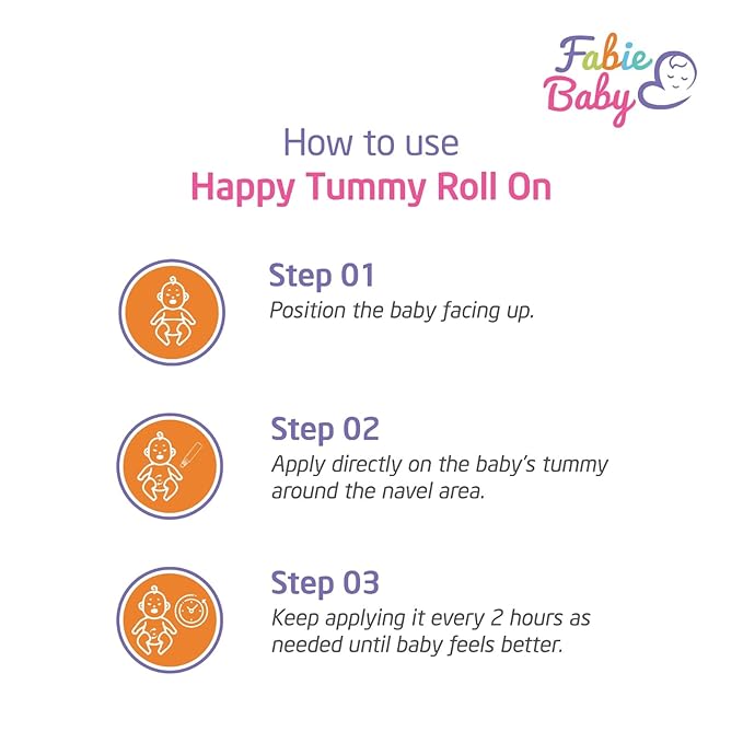 Fabie Baby Happy Tummy Roll on for Baby - 40 Ml