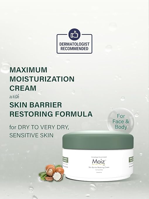 Moiz MM Skin Barrier Restoring Cream | Shea Butter & Vitamin E - 150 Gms