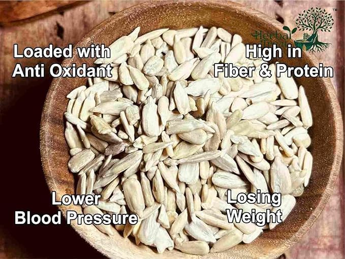 Herbal Treat Sunflower Seeds | Nutrient-Dense, Protein & Fiber Rich | Perfect for Snacking, Salads & Baking (250gram, Sunflower Seeds)