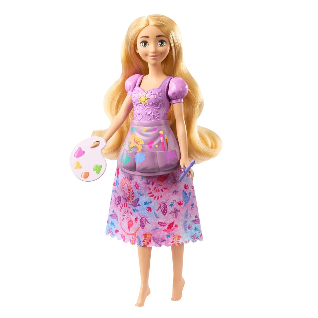 Mattel Disney Princess 2-in-1 Stories Rapunzel Fashion Doll with 2 Snap-On Bodices 2 Skirts