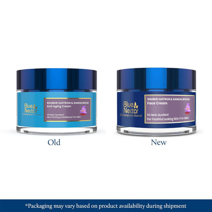 Blue Nectar Shubhr Anti Aging Saffron & Sandalwood Cream for Men
