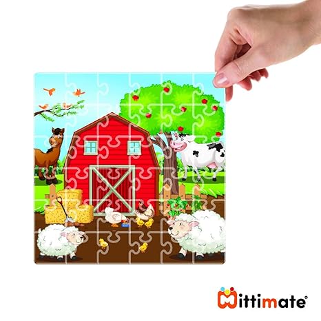 Mittimate Farm House Jigsaw Puzzle Game for Kids Age 4 to 6 Old I 36 Pieces Puzzle Toy
