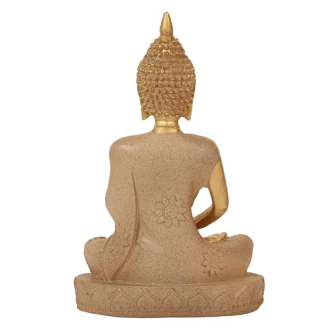 Tied Ribbons Decorative Buddha Idol Statue Showpiece Multi Decorations Gifting