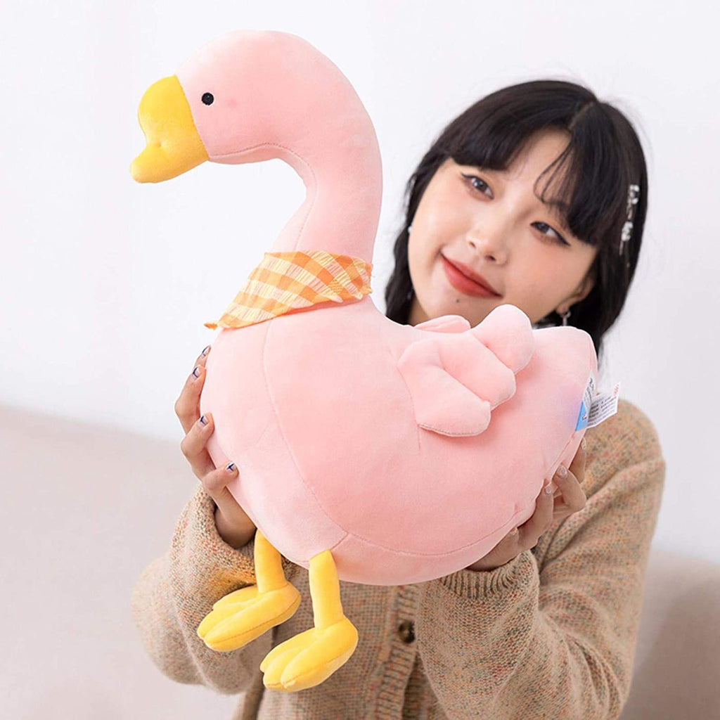 Tickles Cute Swan Soft Stuffed Plush Animal Toy for Kids Color Pink