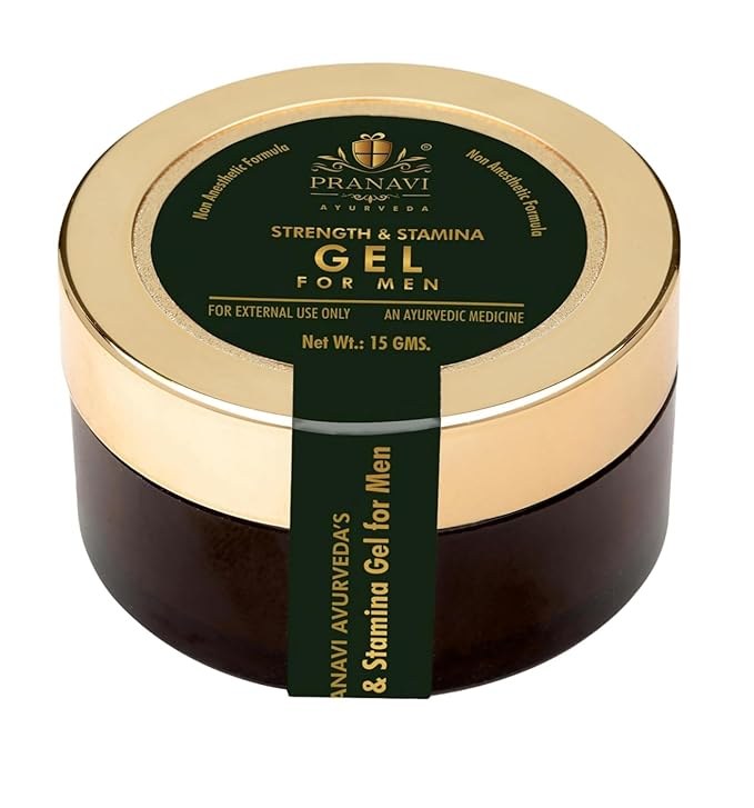 Pranavi Ayurveda Premium Strength & Stamina Gel for Men | 15 Gms