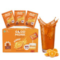Good Monk Fruit Drink Mix (Natural Orange Powder), 50% Less Sugar with 8 Vitamins & Minerals (Vitamin B12, C, D, Iron & more) | Tasty, Healthy & Tangy Drink Mix for Hydration, Energy, Immunity, 24 Sachets