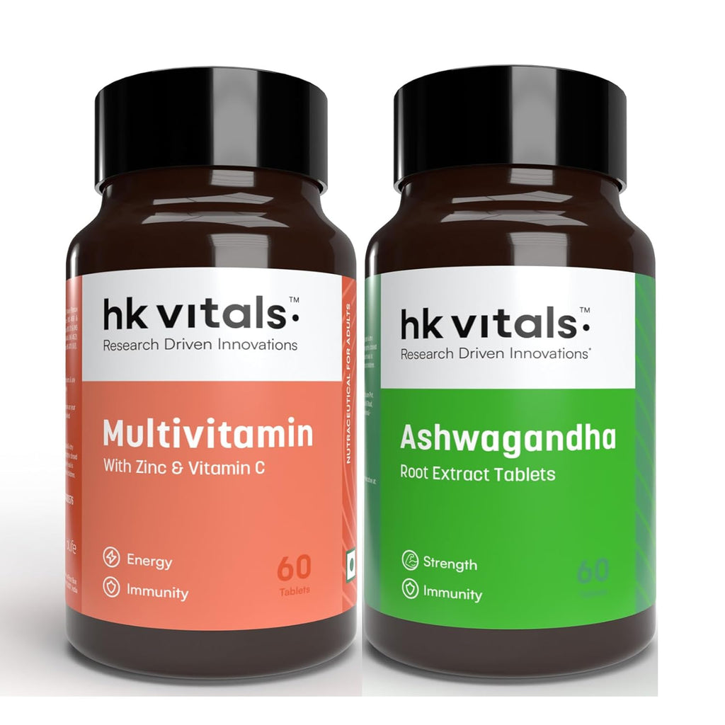 HealthKart HK Vitals Ashwagandha And Multivitamin Tablets Combo
