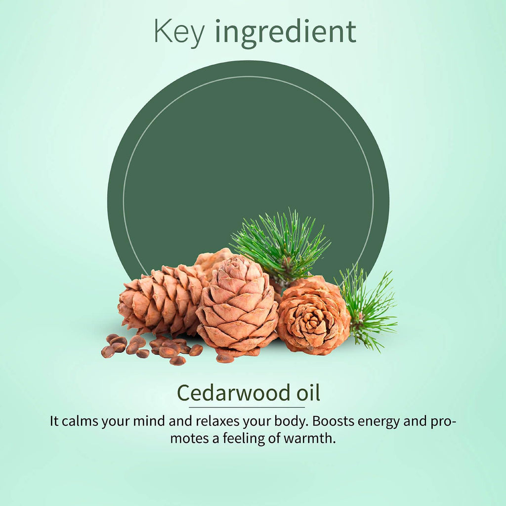 Ayouthveda Cedarwood Essential Oil for Skin & Hair | Aromatherapy Kit for Stress Relief & Relaxation | 100% Pure & Natural Therapeutic Grade |Can Be Used as Air purifier (Pack Of 1; 15ml)
