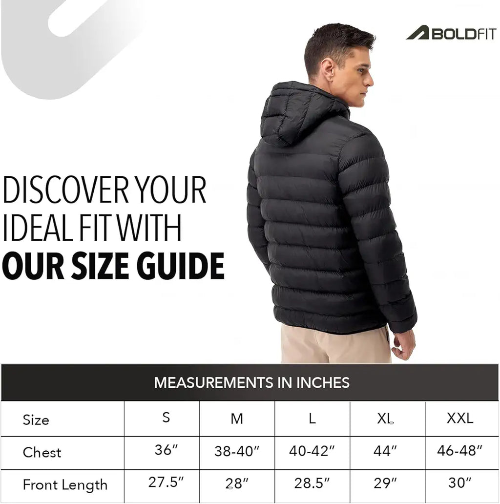 Boldfit Jacket For Men Winter Wear Nylon Winter Standard Length Jacket