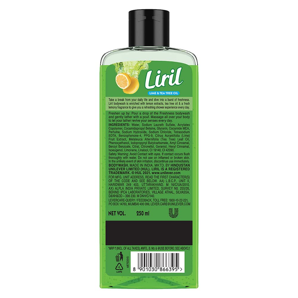 Liril Lemon & Tea Tree Body Wash - 250 ml
