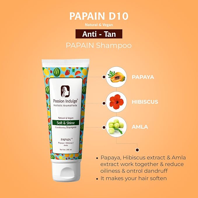 Passion Indulge Papain 2 in 1 Conditioning Shampoo - 200 ml