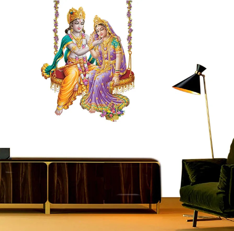 Rangoli White Glossy Vinyl Wall Sticker Premium Self-Adhesive Waterproof Parent-14 Design-12
