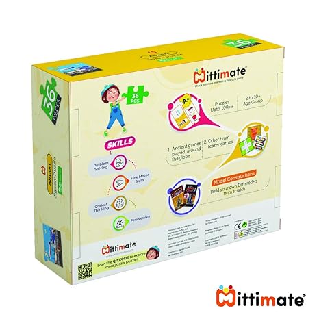 Mittimate Airport Jigsaw Puzzle Game for Kids Age 4 to 6 Old 36 Pieces Puzzle Toy