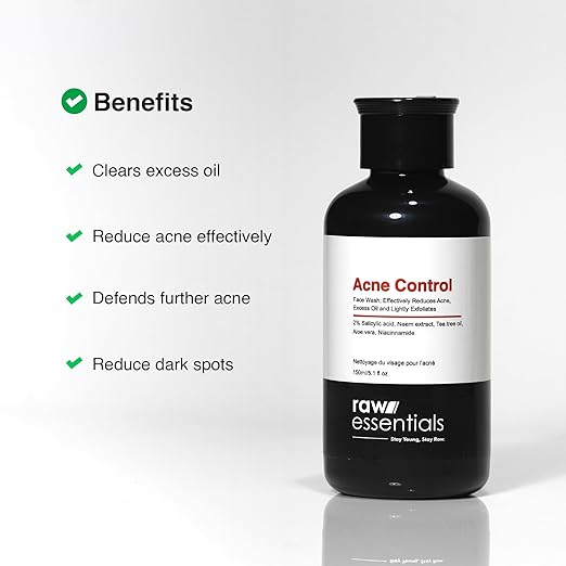 Raw Essentials Acne Control Face Wash - 150 ml