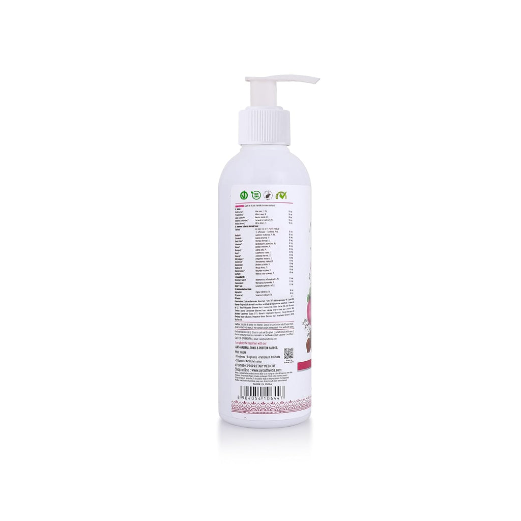 Ayouthveda Anti Hair Fall Shampoo with Onion & Coffee | Natural Formula with Aloe vera, Reetha, Shikakai & Neem | Reduces Hair Fall, Improves Hair Density & Scalp Health | 200 ml (Pack of 1)