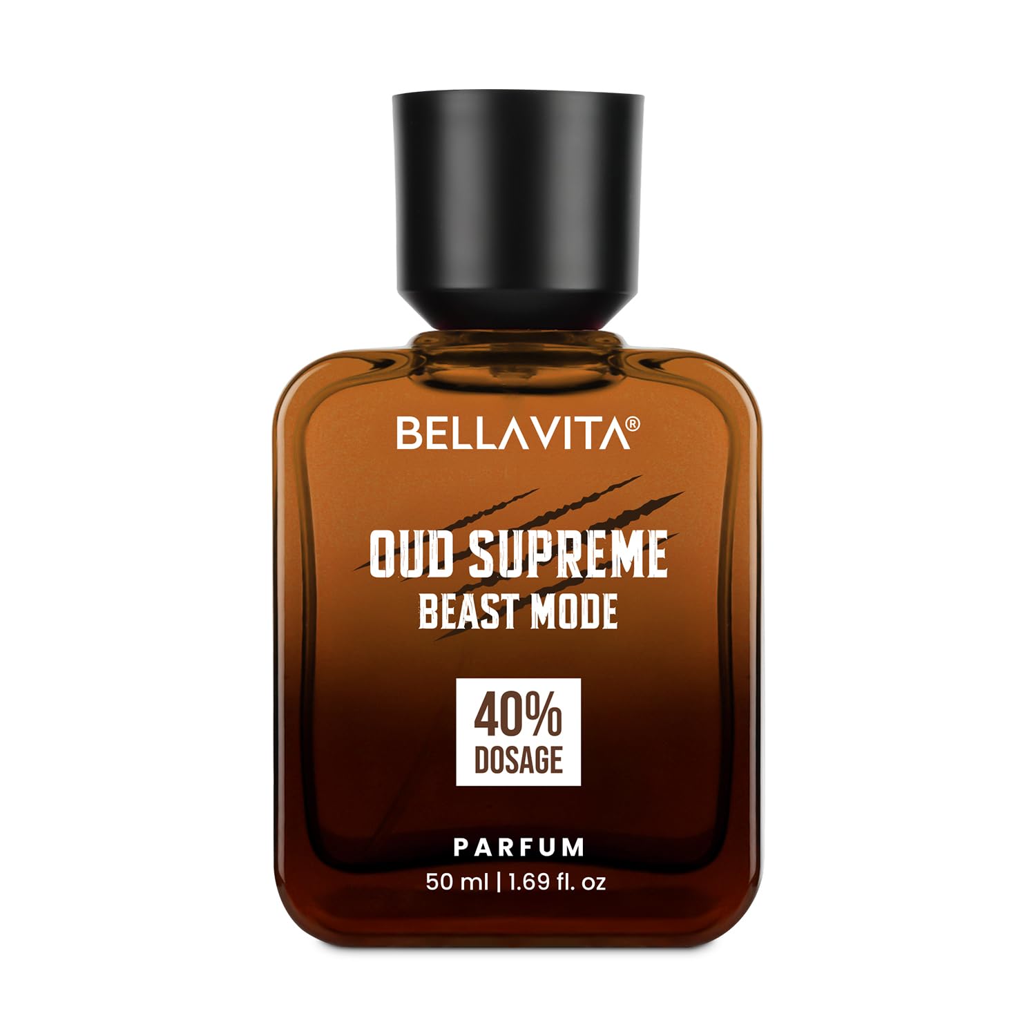 BELLAVITA Oud Supreme 50ml Parfum | Beast Mode | Perfume for Man | 40% Oil Concentration | Oud & Floral Scent | Premium Perfume for Men
