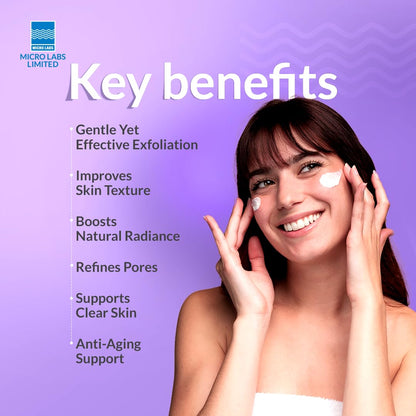 Glycolic 6 Acid Cream 6% w/w Exfoliating Face Cream For Acne, Pimples & Dark Spots - 30 Gms