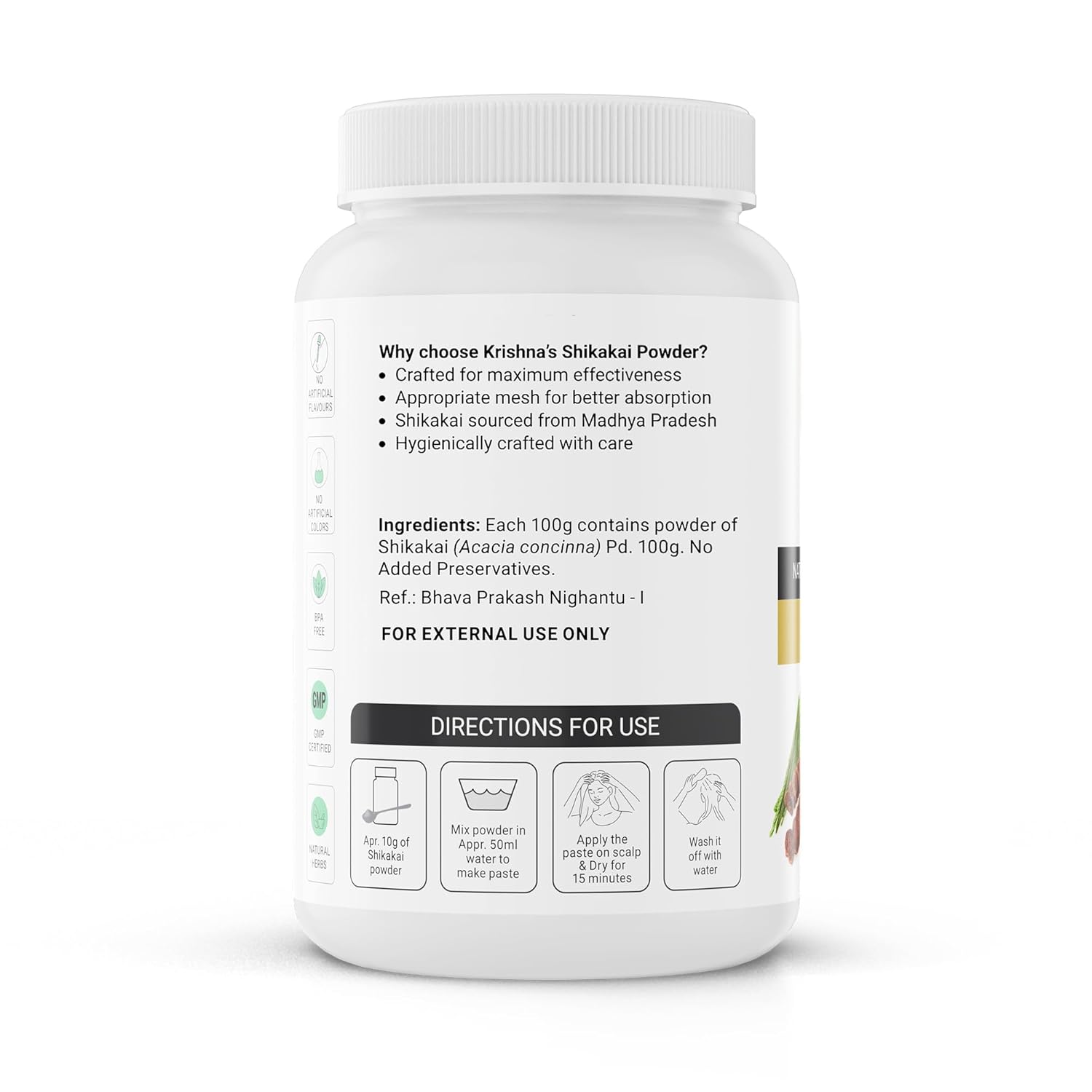 Krishnaâ€™s Shikakai Powder 100 g| Organic Shikakai Powder for Controlling Hair Fall & Dandruff
