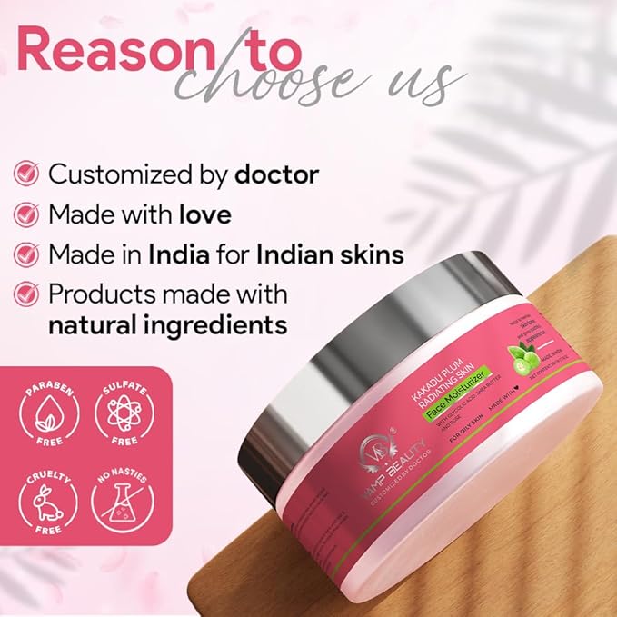 Vamp Beauty Kakadu Plum Radiating Skin Moisturizer - 50 Gms