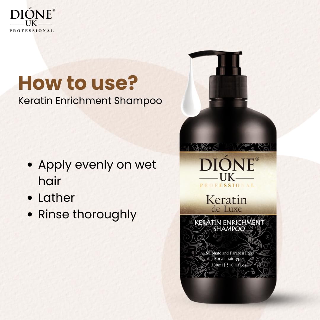 DIONE UK Keratin Enrichment Hair Shampoo (300 ML)