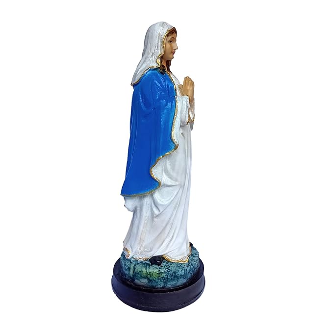 Newven Polymarble Mary Catholic Wall Decorative Christian Statues