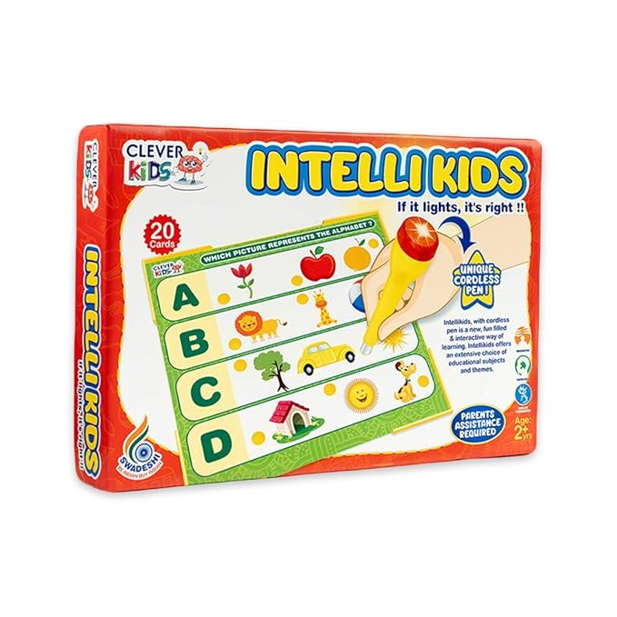 Ratna's Intellikids Electro Game | 10 Double Sided Printed Cards | If It Lights Its Right