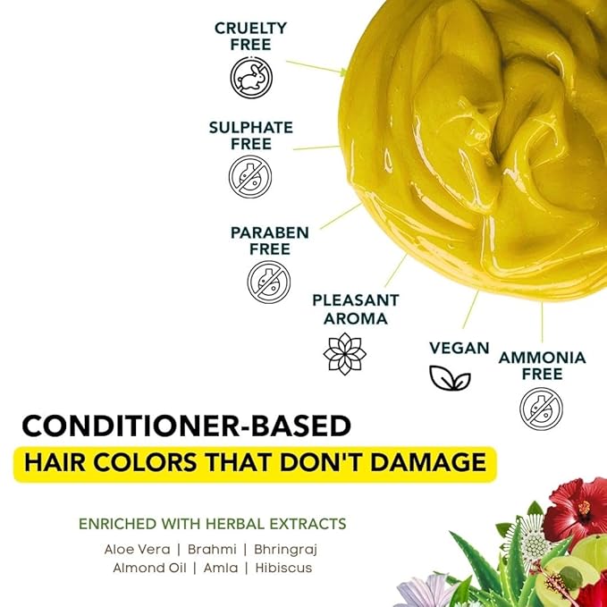 Paradyes Semi-permanent Saxony Yellow Diy Conditioner Based Hair Colour - 120 Gms